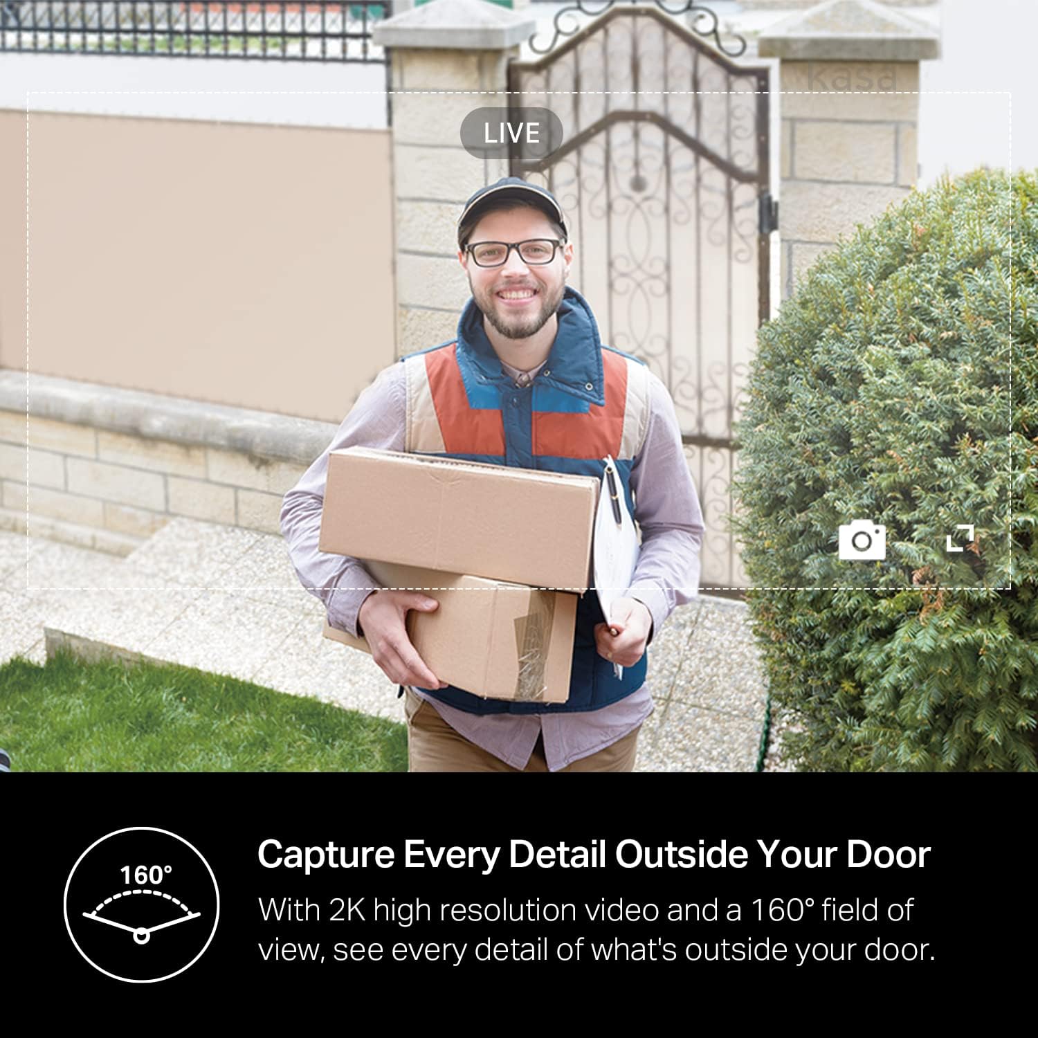 Kasa Smart Video Doorbell Camera Hardwired w/ Chime, 2K Resolution, Always-on Power, Night Vision, 2-Way Audio, Real-Time Notification, Cloud & SD Card Storage, Works w/ Alexa & Google Home (KD110) - Image 4