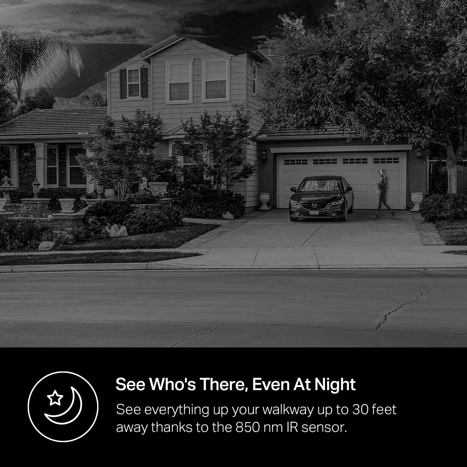 Kasa Smart Video Doorbell Camera Hardwired w/ Chime, 2K Resolution, Always-on Power, Night Vision, 2-Way Audio, Real-Time Notification, Cloud & SD Card Storage, Works w/ Alexa & Google Home (KD110) - Image 5