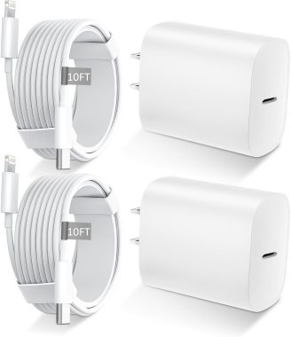 Phone 14 13 12 11 Fast Charger,10FT Long Fast Charging Lightning Cable with 20W USB C iPhone Charger Type C Charger Block for iPhone 14/14 Pro Max/13/13 Pro Max/12/12 Pro Max/11/11Pro/XS/Max/XR/X,iPad