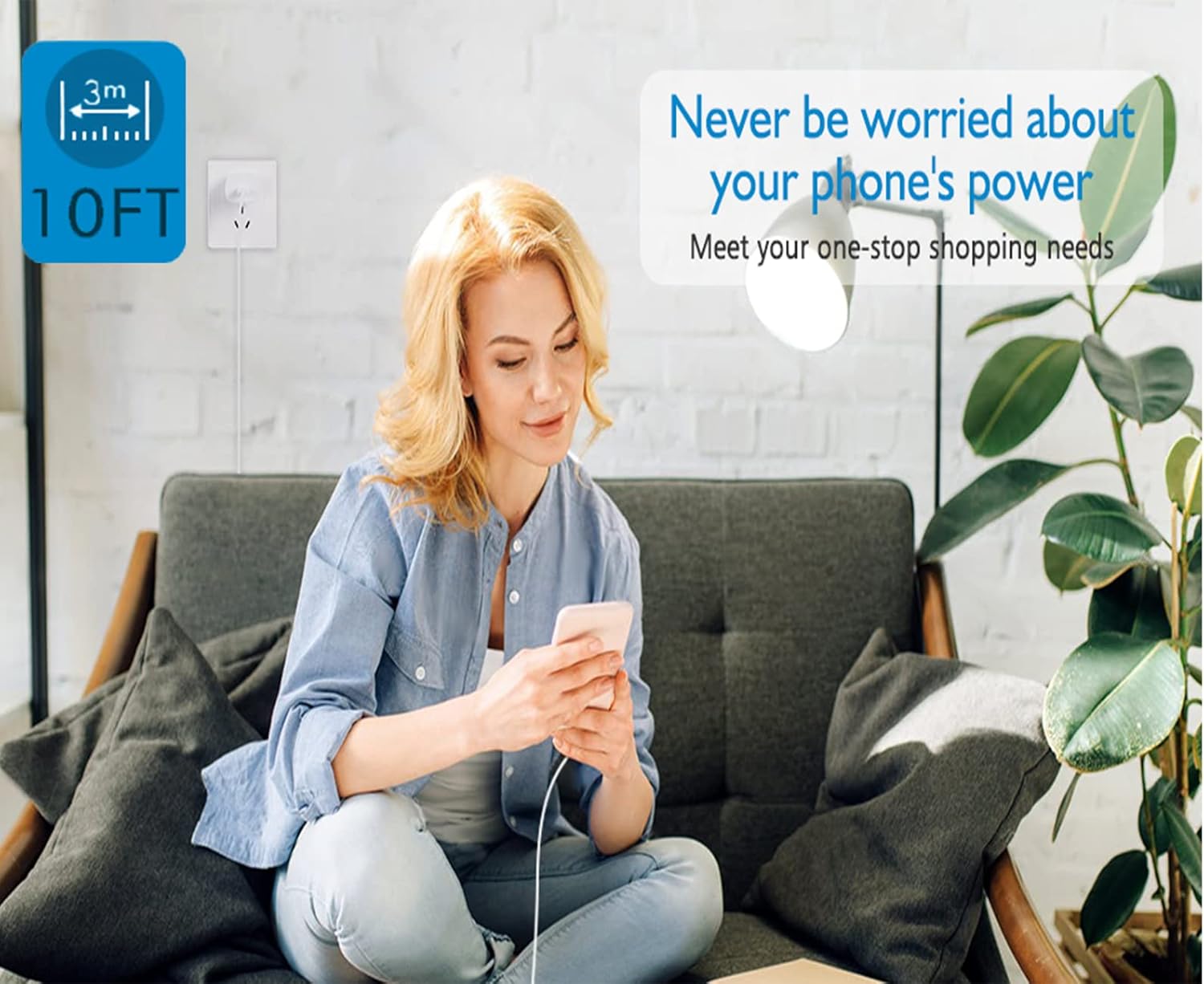 Phone 14 13 12 11 Fast Charger,10FT Long Fast Charging Lightning Cable with 20W USB C iPhone Charger Type C Charger Block for iPhone 14/14 Pro Max/13/13 Pro Max/12/12 Pro Max/11/11Pro/XS/Max/XR/X,iPad - Image 6